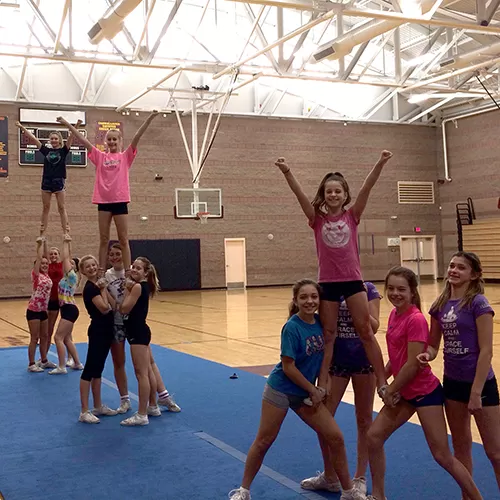 middle school cheerleading mats