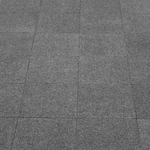 carpet tiles over the concrete 