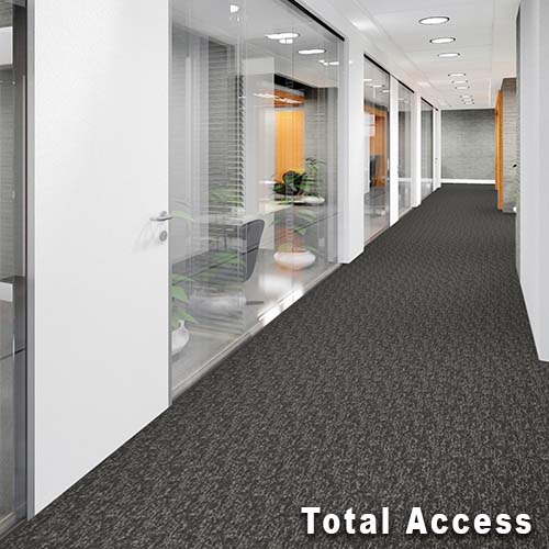 Breaking News Commercial Carpet Tiles 24x24 Inch Carton of 24 Total Access Install Monolithic
