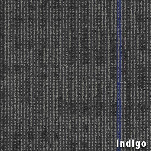 Echo Commercial Carpet Tiles 24x24 Inch Carton of 18 Indigo Full