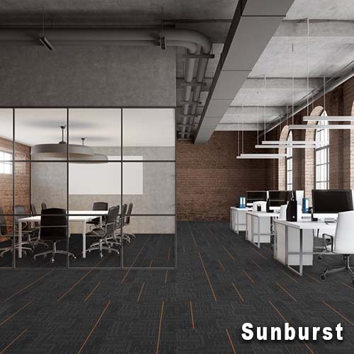 Echo Commercial Carpet Planks 12x48 Inch Carton of 14 Office install
