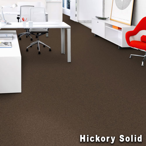 Rule Breaker Commercial Carpet Tiles hickory solid install.