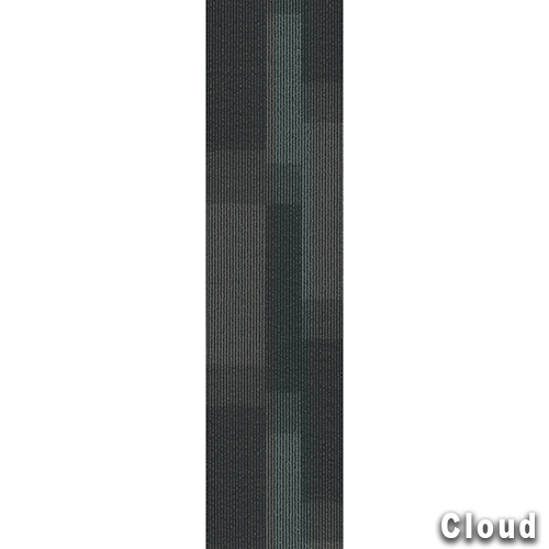 Magnify Commercial Carpet Planks 12x48 inch Carton of 14 Cloud full
