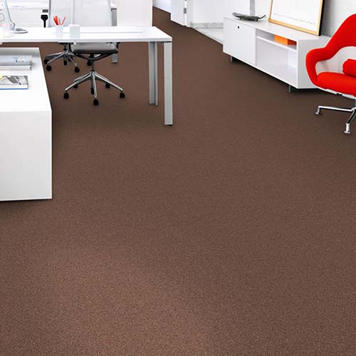 Scholarship II Commercial Carpet Tiles 24x24 Inch Carton of 18 Tomato Install Vertical Ashlar