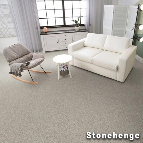 In a Snap Peel and Stick Carpet Tiles stonehenge install.