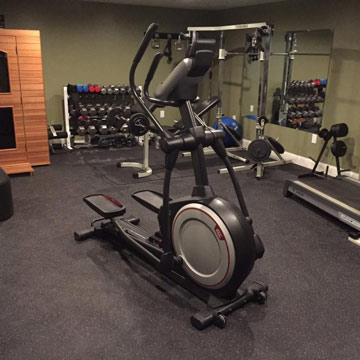 quarter inch rubber elliptical mat
