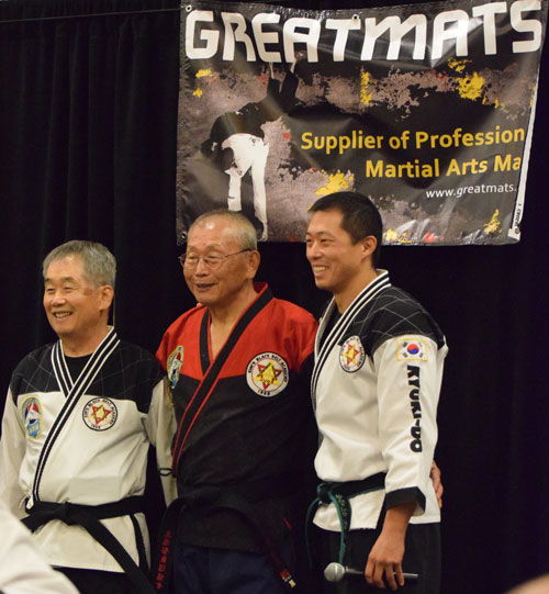 Kyuki-Do Grandmaster Ok Hyung Kim with brother Yun Hyung and son Jeff