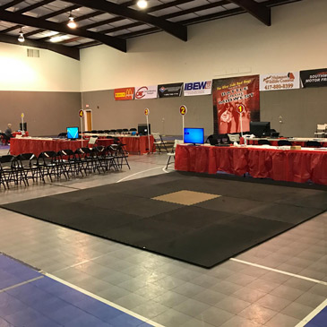 taekwondo competition mat size for 2017 Battle in the Midwest