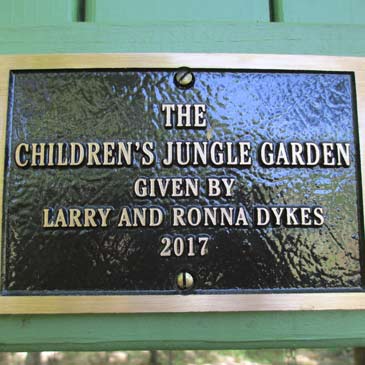 Dothan Area Botanical Gardens Children's Jungle Garden Playground plaque