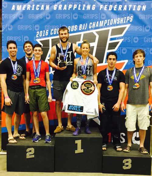 Jessica Duncan on Podium at Columbus BJJ Championships
