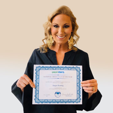 2019 National Cheer Coach of the Yearn Angie Koenig