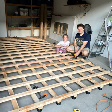 Convert garage to dance studio