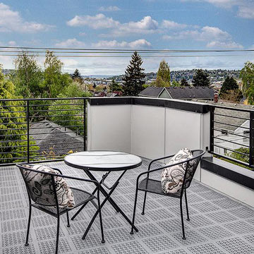 Apartment Roof Terrace Snap Together Flooring