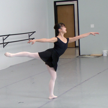 Ballet studio dance flooring for zoom classes