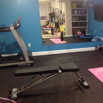 home gym sports flooring