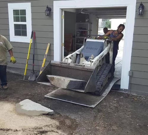 Axel Landscape using Ground Protection Mats