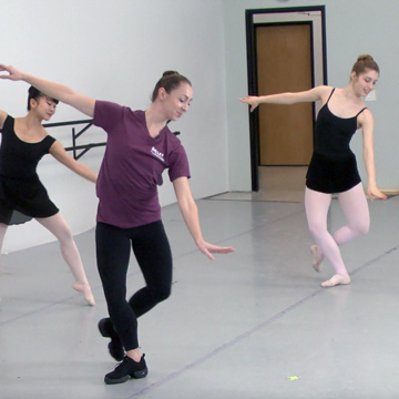 reversible ballet flooring
