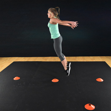 Thick Plyometric Rubber Flooring Roll Mats for Cardio Exercises