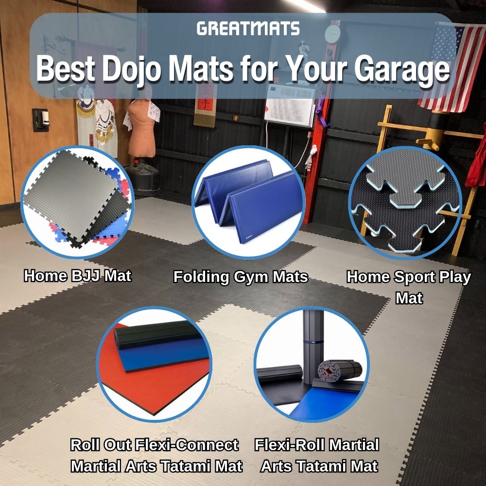 best dojo mats for your garage infographic