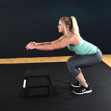 Exercise mat for HIIT