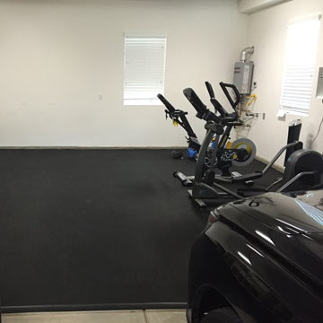 rubber flooring for garage gym