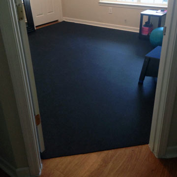 Residential use rubber flooring
