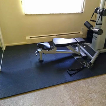 Rubber Flooring for fitness and exercise