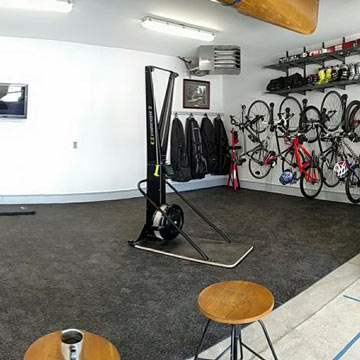 rubber flooring in garage gym