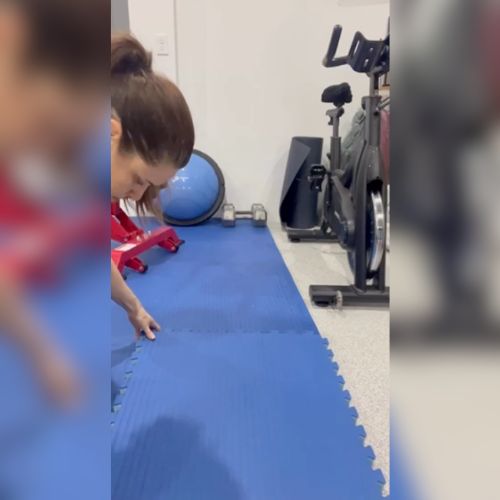 exercise mats for garage gym