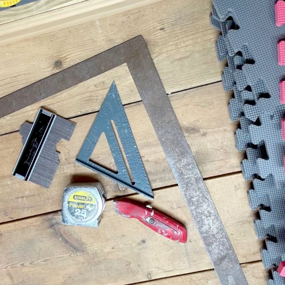 how to cut foam mats