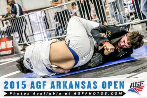 Blake Dvorak grapples at 2015 AGF Arkansas Tourney
