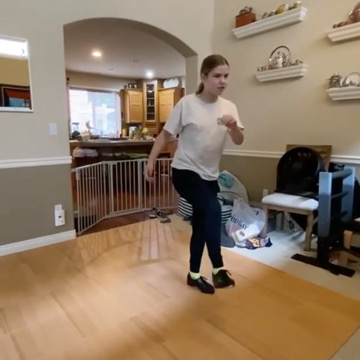 dance floor tiles over carpet