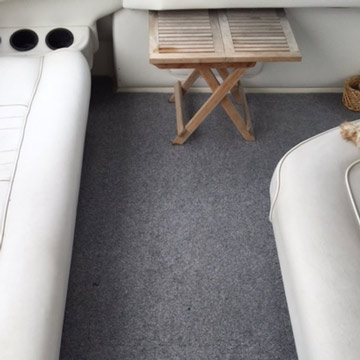 foam backed carpet tiles on boat floor