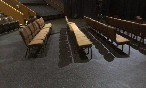 Rubber Auditorium Flooring Tiles
