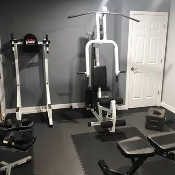 Home gym hardwood flooring cheap