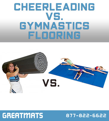 Cheerleading vs gymnastic pads