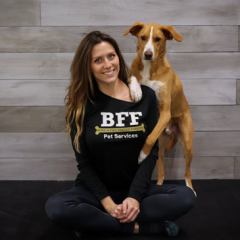 BFF Pet Services Chrissy Joy and Good Beasley on Greatmats EVA Foam Dog Agility Flooring thumbnail