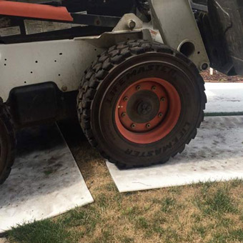 skid steer ground protection mat
