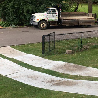 ground protection mats for skid loaders