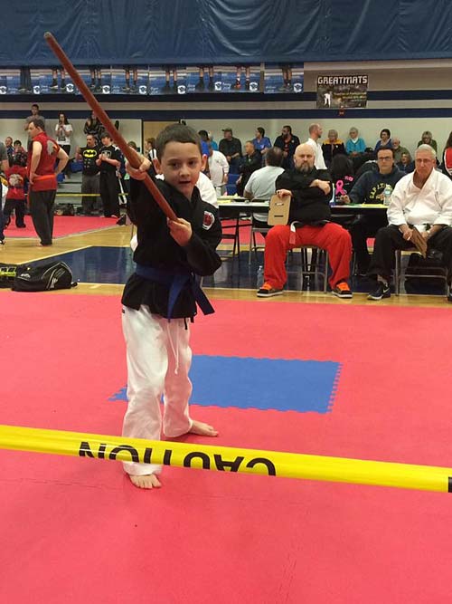 Child Competitor at Connellsville Classic Karate Championships