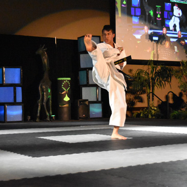 Front Kick on Jigsaw Mats- Connor Chasteen