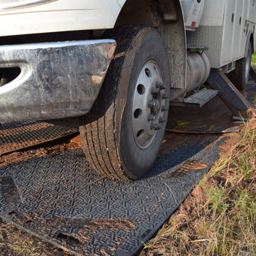 construction ground protection mats tire
