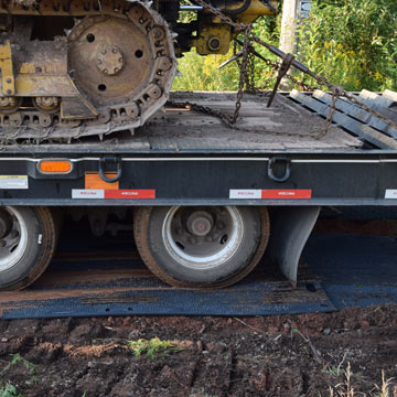 construction site mats for heavy trailers