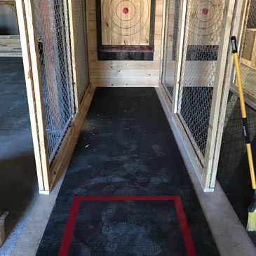 Craft Axe Throwing Rubber Lane