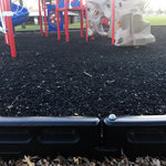 Rubber playground mulch