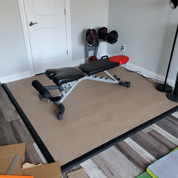 staylock tiles over hardwood