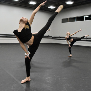 Black Affordable Ballet Dance Flooring