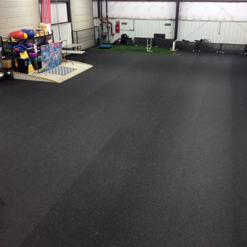 Dog Daycare uses Rubber Flooring