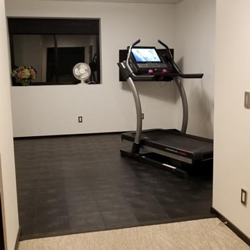 Gym Cushion Flooring Over Carpet