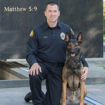 Dog Trainer Officer Jason Brodt
